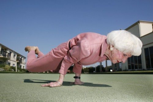 83 year old Yoga instructor, Bette Calman, 