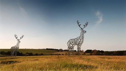 Deer shaped hydro towers by Moscow-based design studio DesignDepot