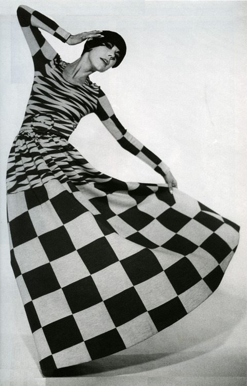 Peggy Moffitt in a dress by Rudi Gernreich, 1971