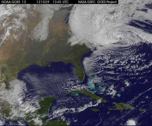 Captured but a few minutes ago by NASA and NOAA's joint GOES satellite
