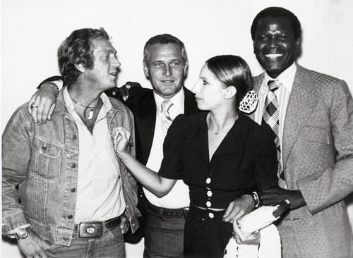 Steve McQueen, Paul Newman, Barbra Streisand, Sidney Portier 