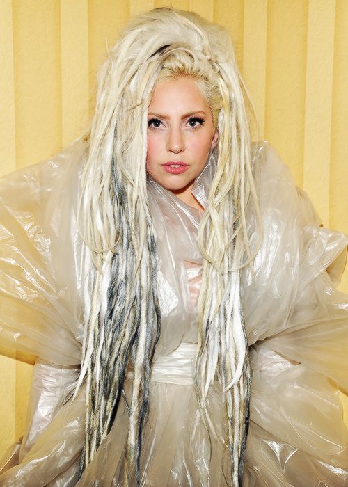 Gaga backstage at her SXSW Keynote Speech