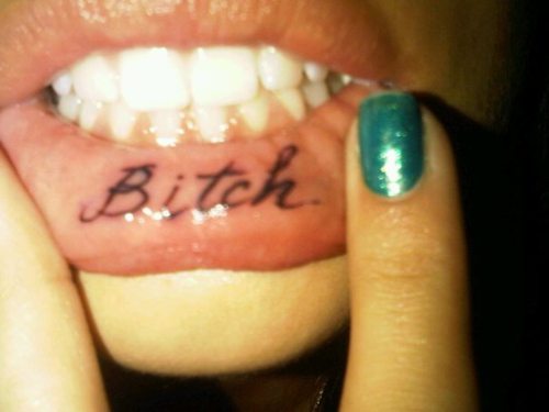 bitch tattoo